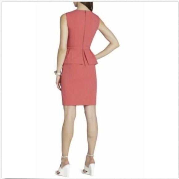 Ashleigh Sleeveless Zipper Peplum Dress - Picture 3 of 8